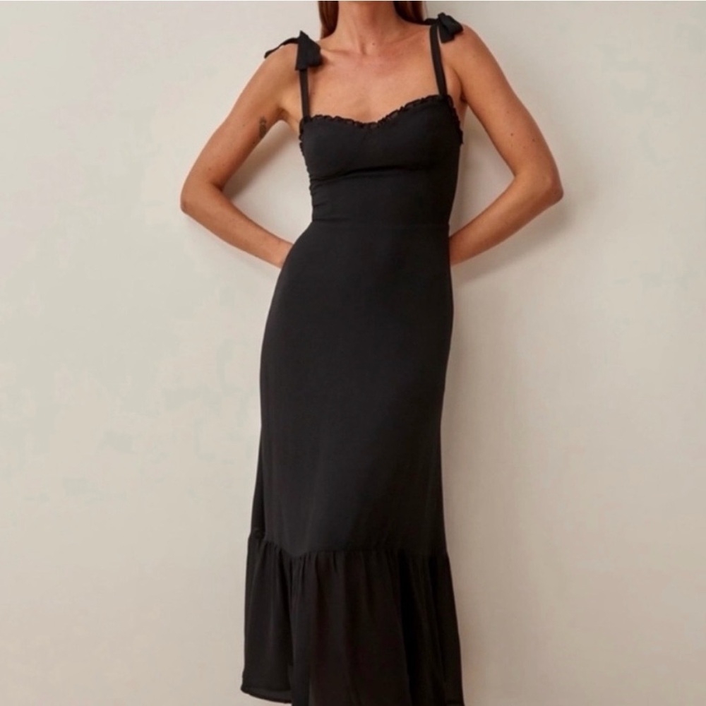 Reformation Black Nikita dress size 6
